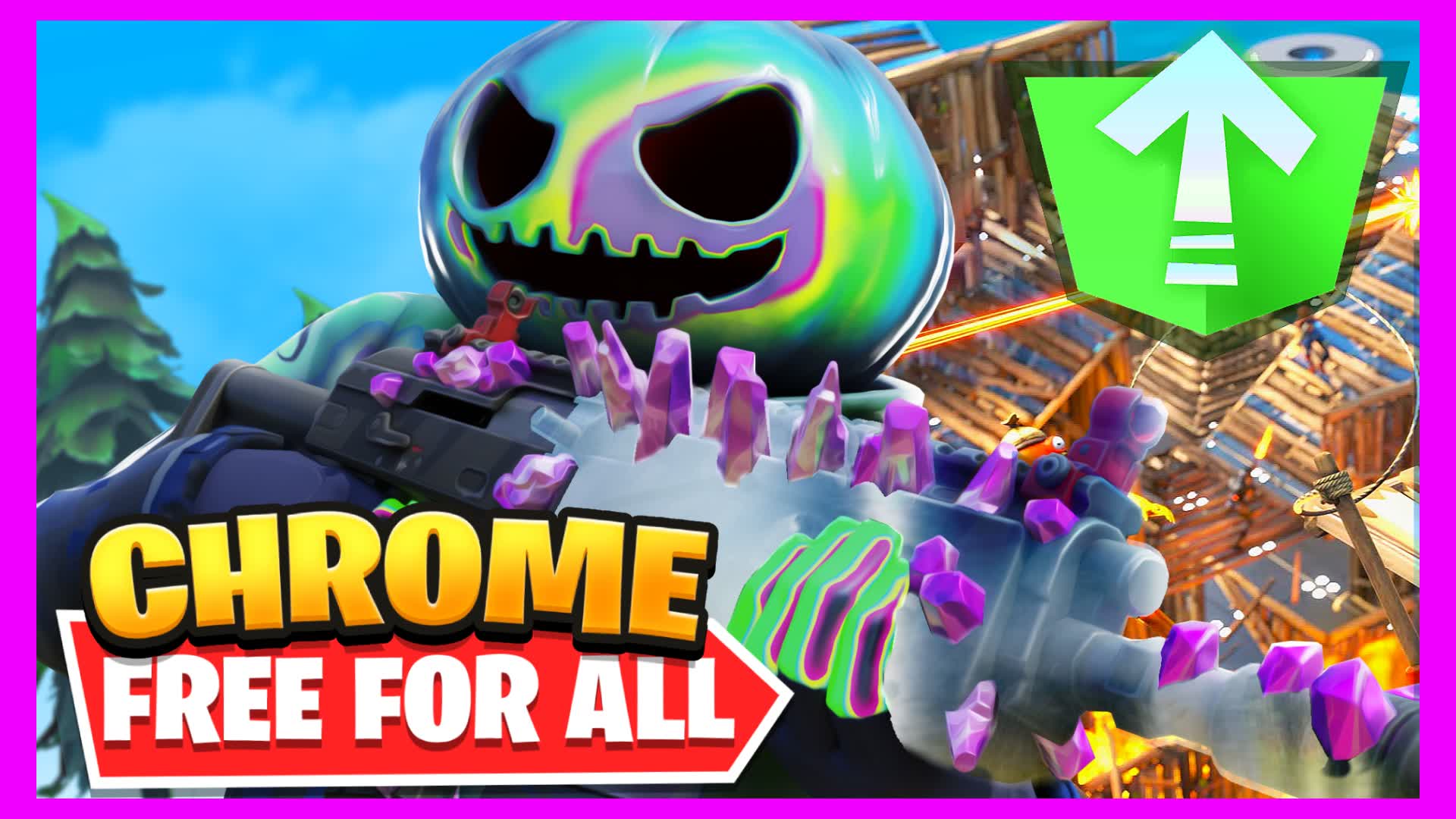 CHROME - FREE FOR ALL + SWORDS 7359-3560-0428 By Ozycreates - Fortnite