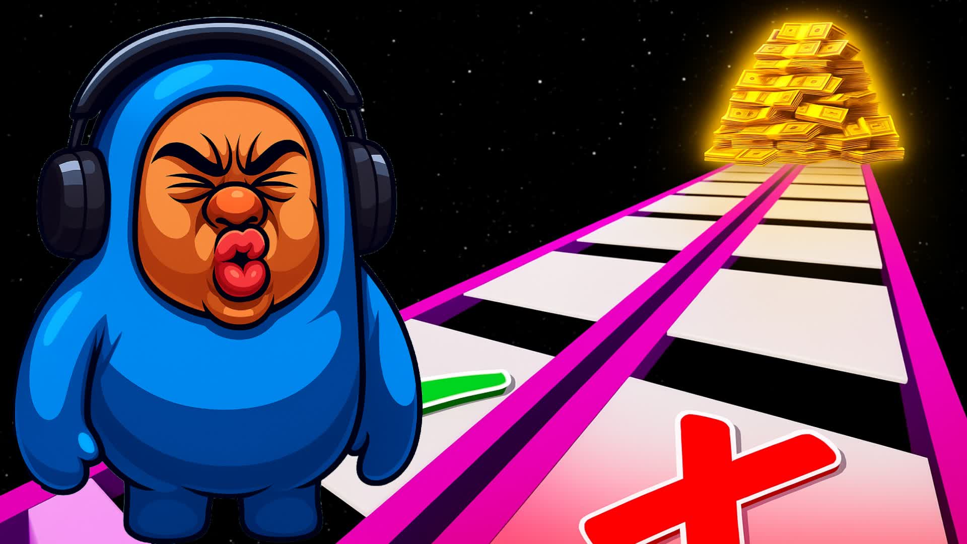 GUESS GLASS BRIDGE RAINBOW 🔍 PARKOUR ⭐