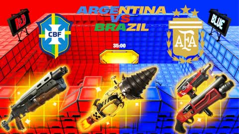 ARGENTINA VS BRASIL CRAZY RED VS BLUE