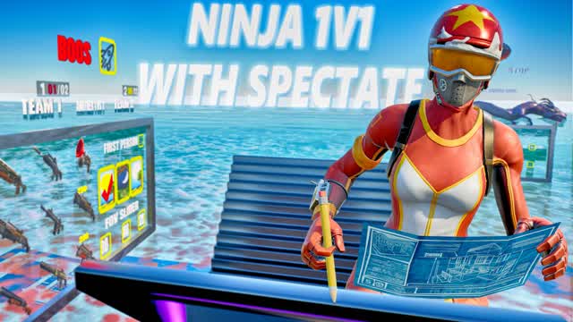NINJA 1V1 SPECTATE MAP