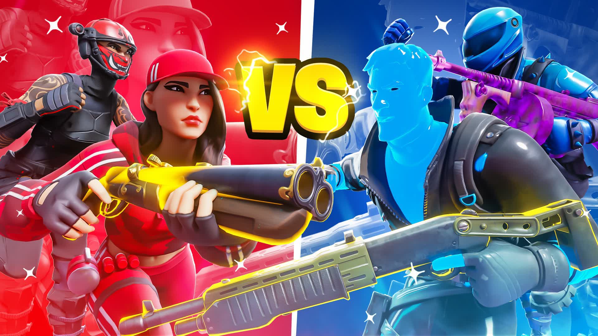 CLEAN RED VS BLUE 🔴🔵