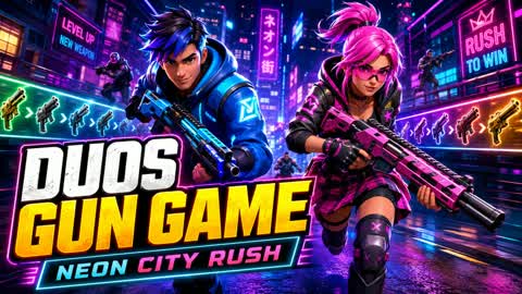 Duos Gun Game: Neon City Rush