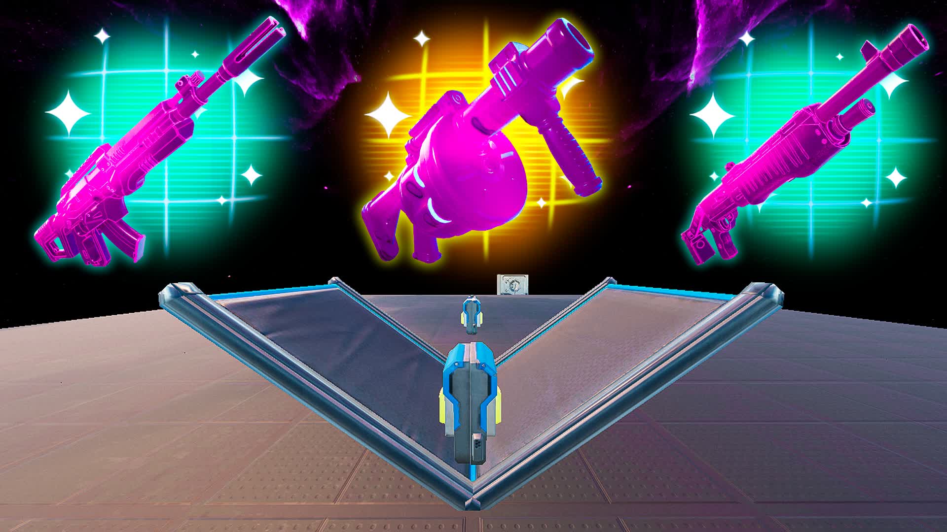 1v1v1 Map With All Guns (FFA)