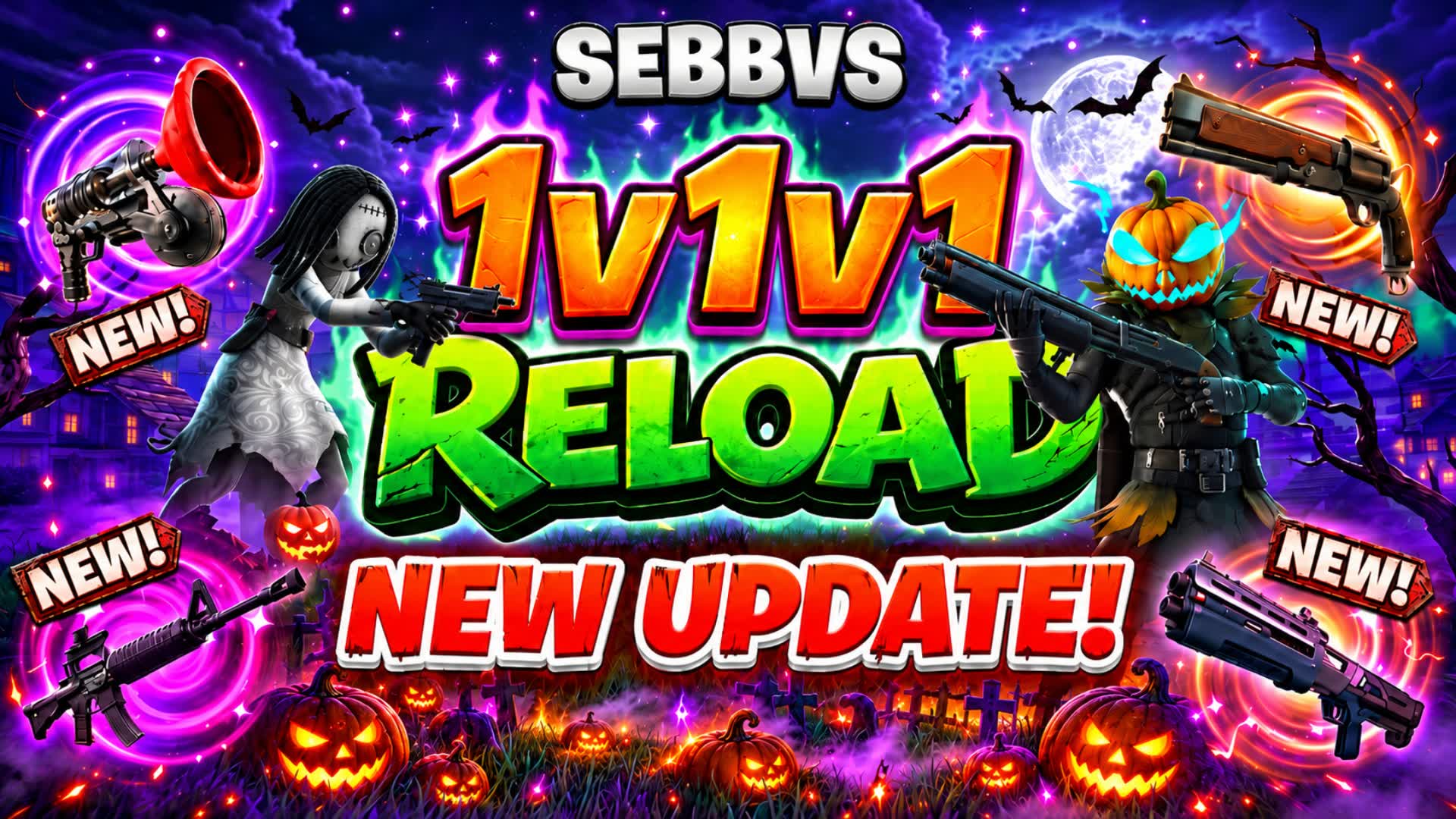 Reload 1v1v1 Zone Wars [SEBBVS] 🎃
