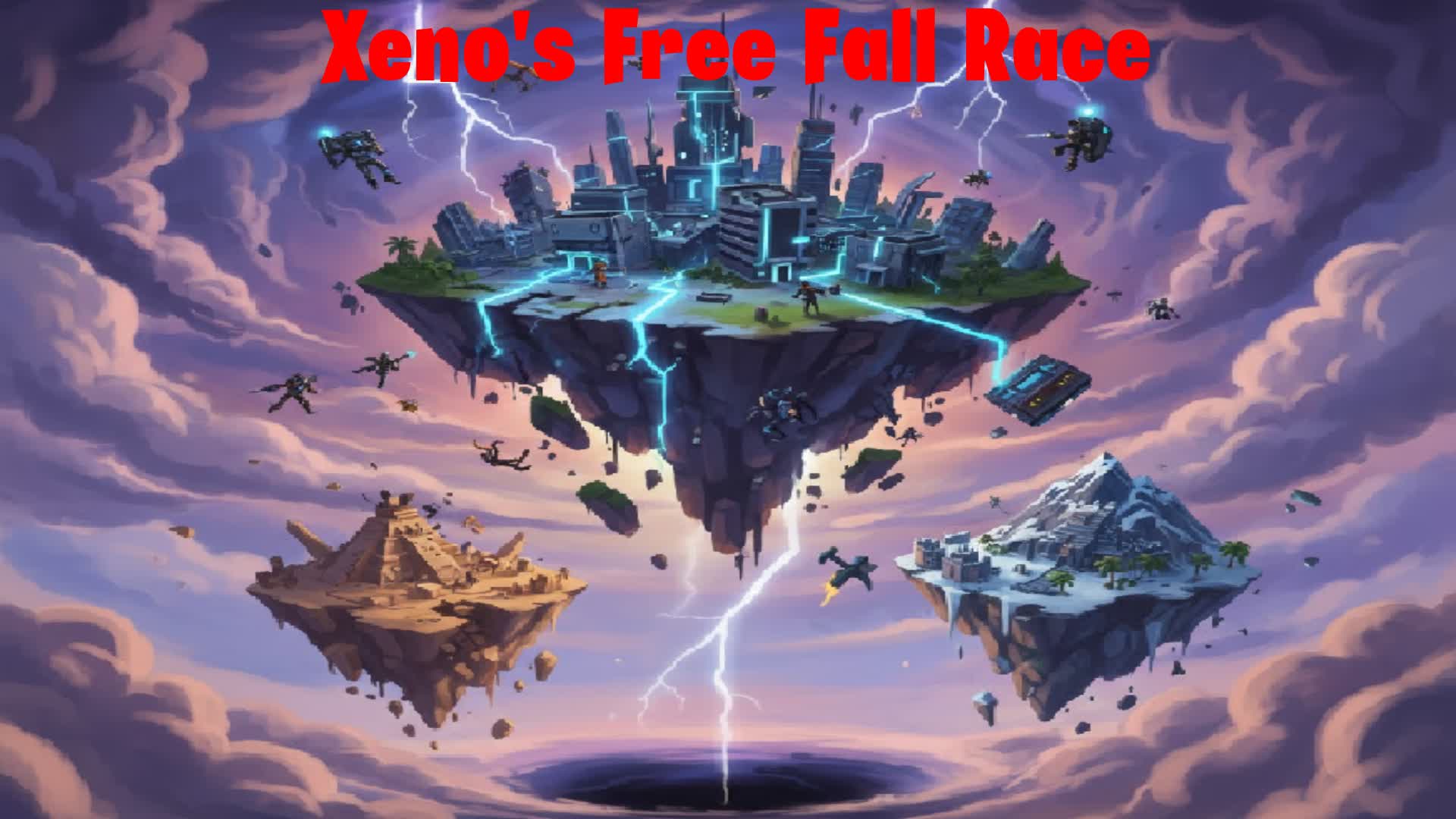 Xeno's Free Fall Race