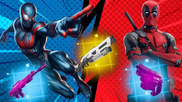 DEADPOOL RED 🔴VS🔵 BLUE SPIDERMAN