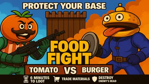FOOD FIGHT – Burger vs Tomato