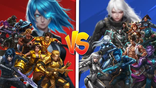 RED VS BLUE HEROES🦸‍♂️🔴🔵