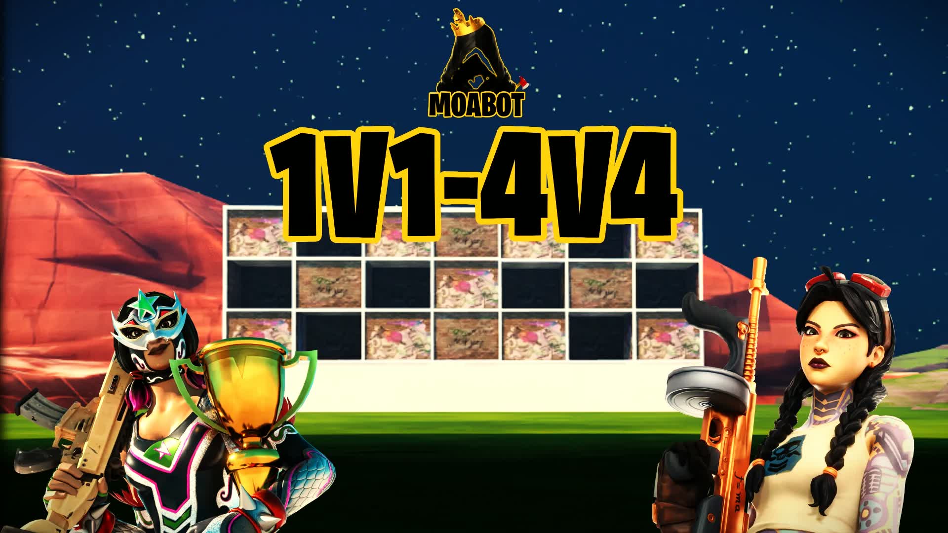 1V1-4V4 ZONE WARS MOABOT