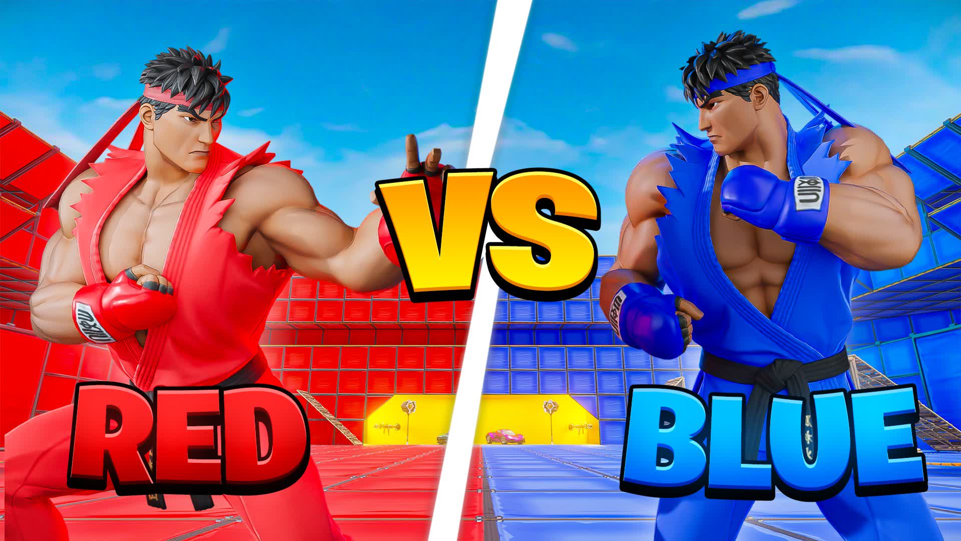 FIGHTER RED VS BLUE 🔴🔵