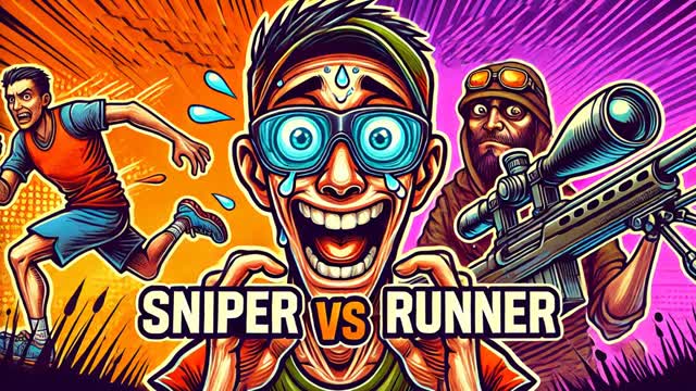 Sniper vs Runner - Lava Map 🌋