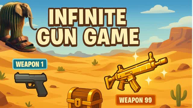 Infinite gun game desert 🌵🏜️