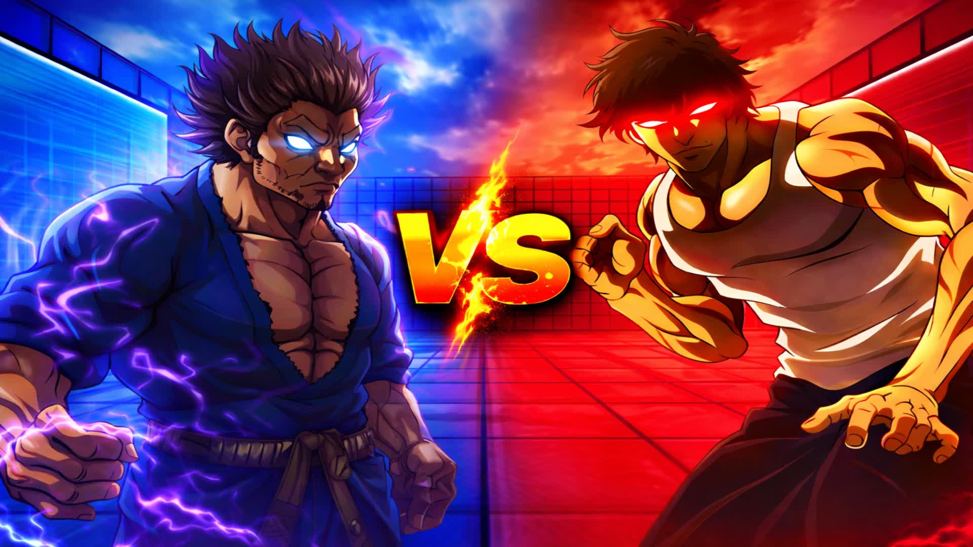 BAKI RED VS BLUE PVP🔴🔵