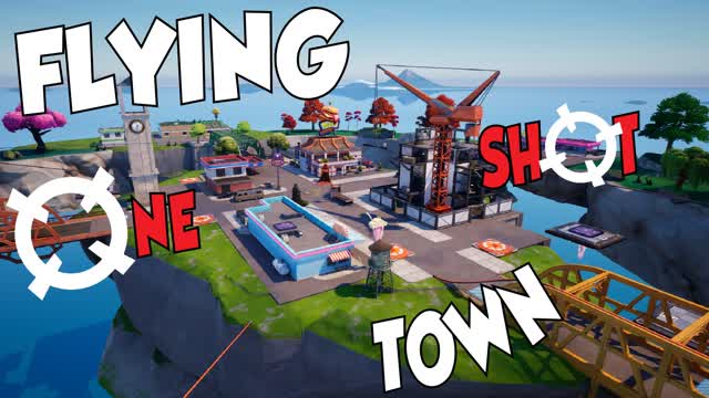 🚀🏡 Flying Town 🎯One Shot🎯Gun Game