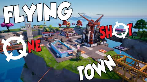 🚀🏡 Flying Town 🎯One Shot🎯Gun Game