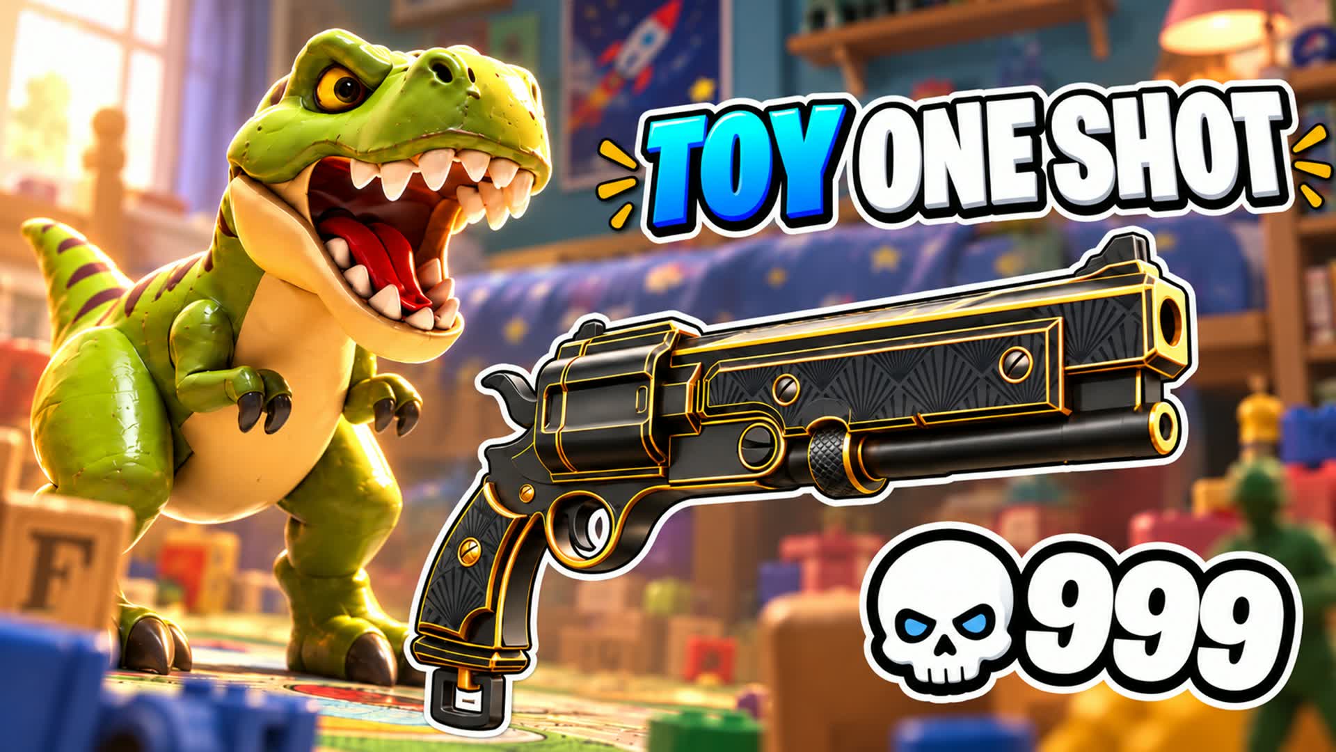 🦖 ONE SHOT LAST TOY STANDING — Fortnite island 9855-9644-0670 by Thiago.Unreal