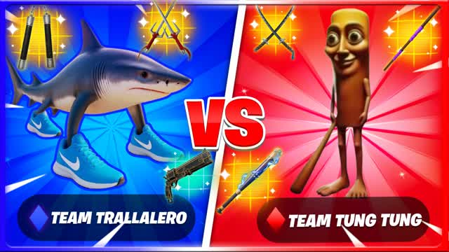 🔴🔵TUNG SAHUR VS TRALLALA🔴🔵BRAINROT!