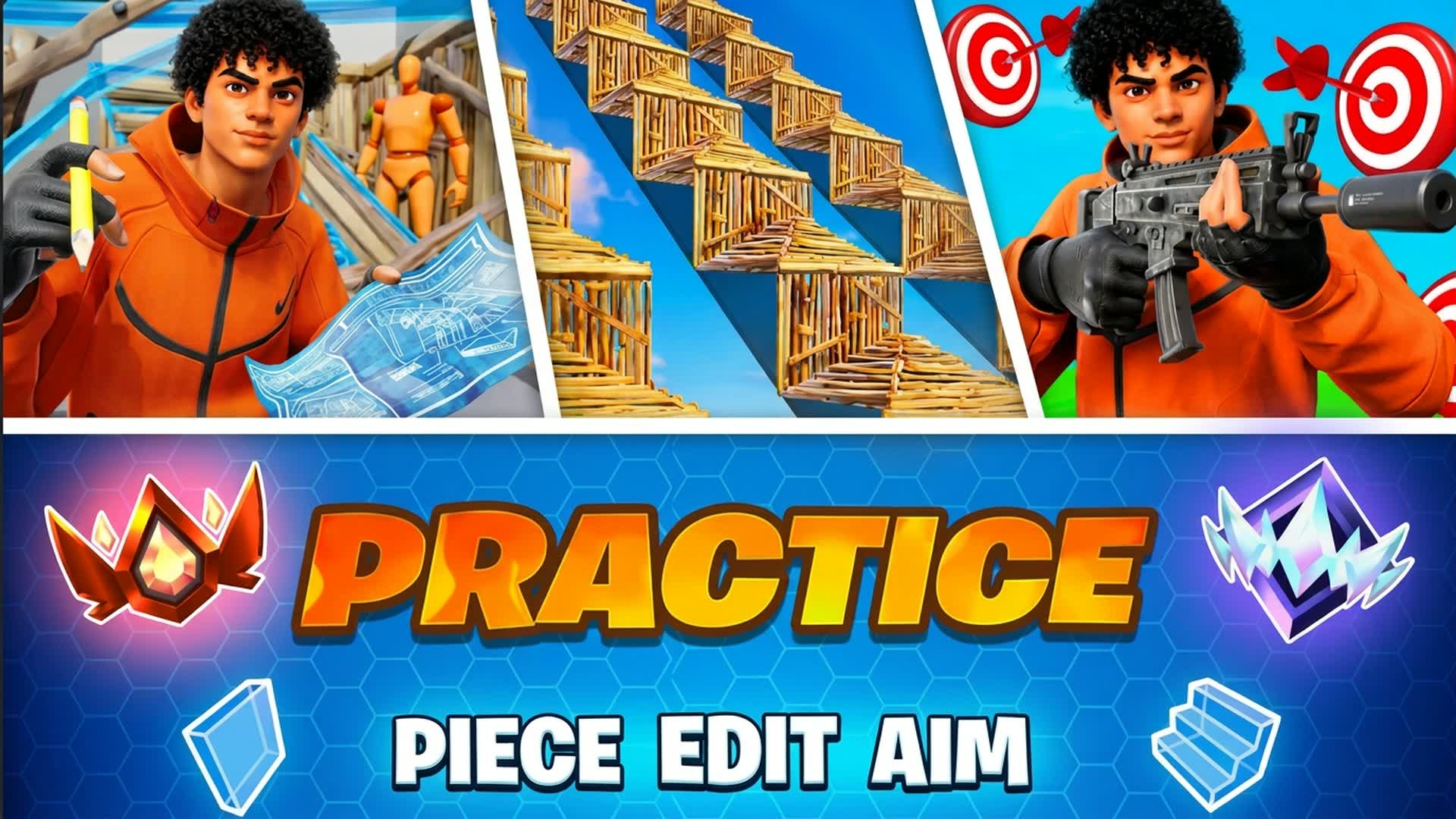 PRACTICE LAB🎯(AIM • EDIT • PIECE & 1v1)