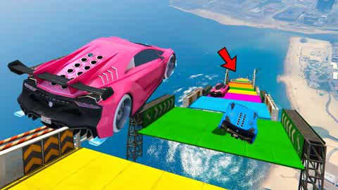 🌈SUPER EXTREME OBBY CAR PARCOUR🌈