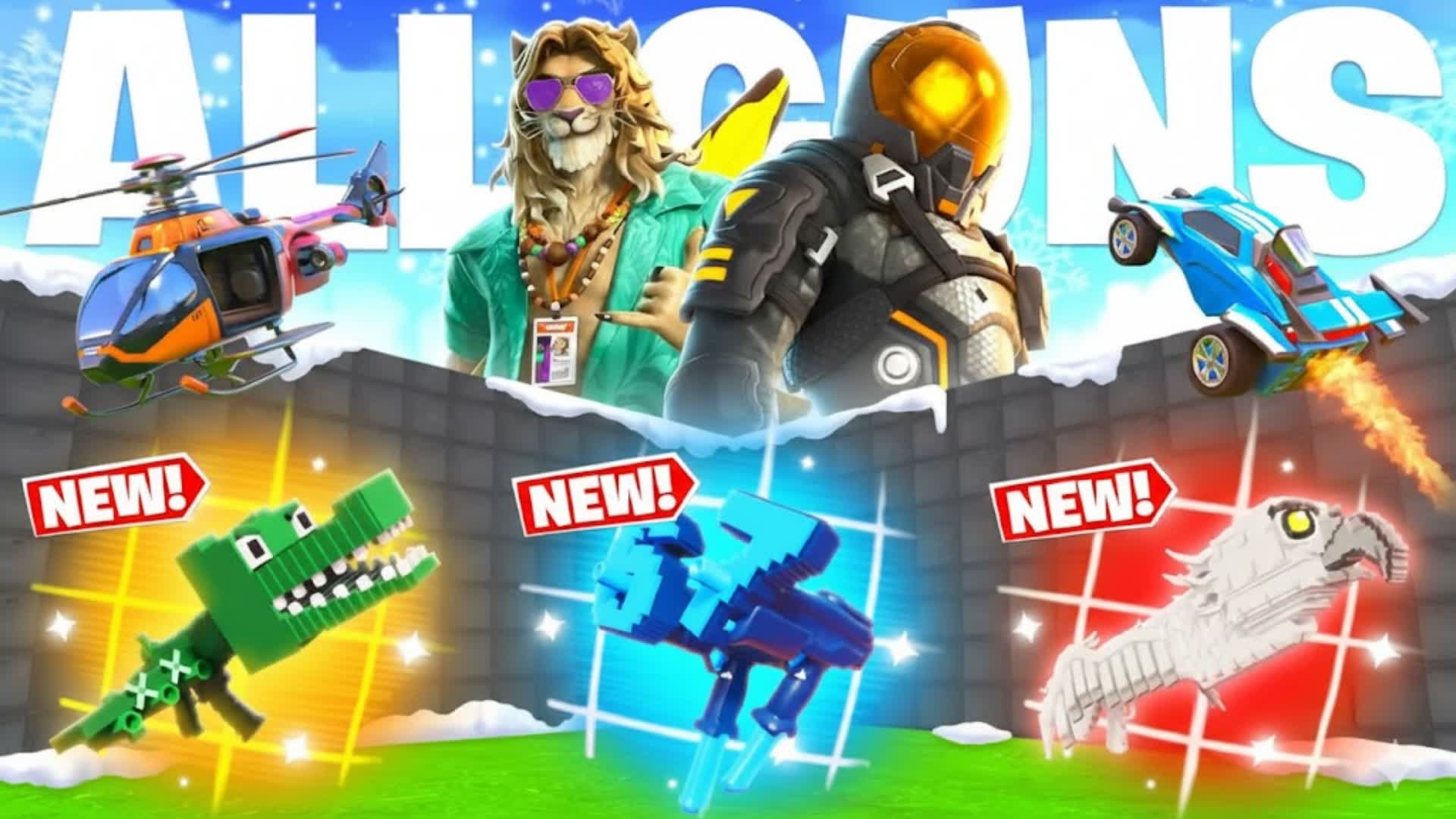 KUBX MEGA 1V1 ALL GUNS & VEHICLES