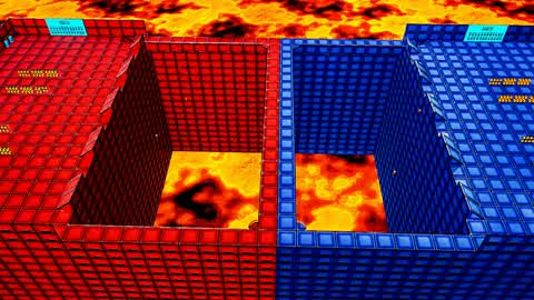 FLOOR IS LAVA RED VS BLUE