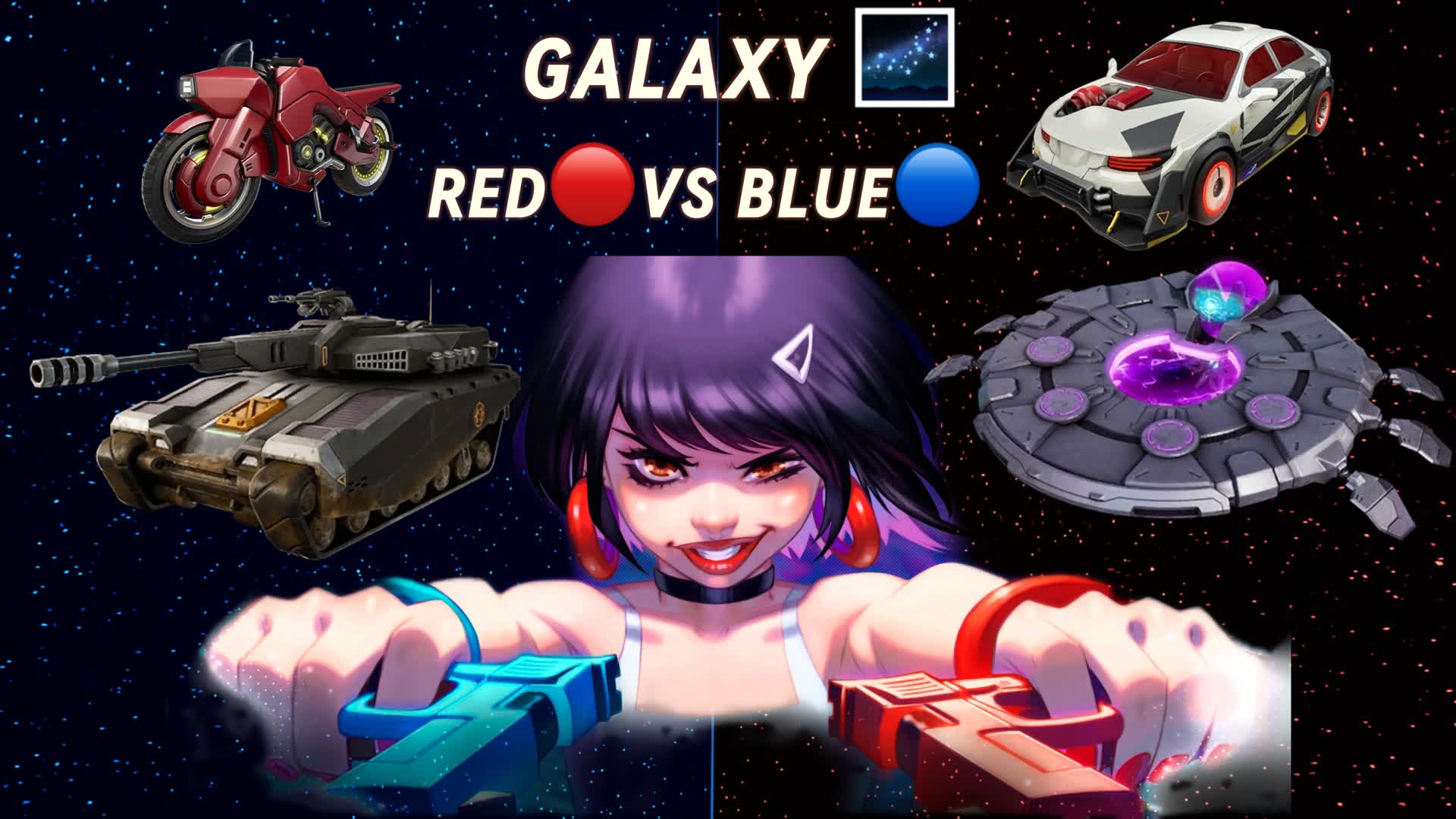 GALAXY 🌌 RED⭕VS BLUE🔵