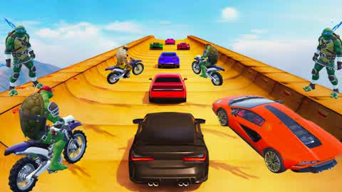 🚗MEGA CARS🕹️New TMNT  RAMP