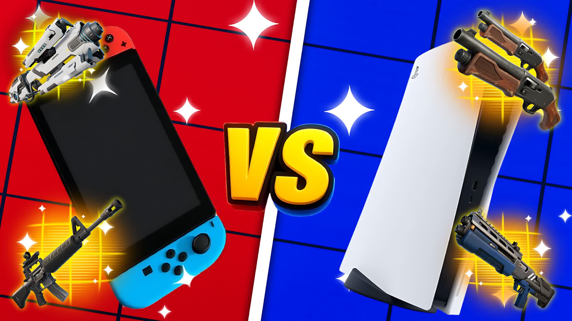 DEMON SWITCH VS PS5  RED VS BLUE 🔴🔵