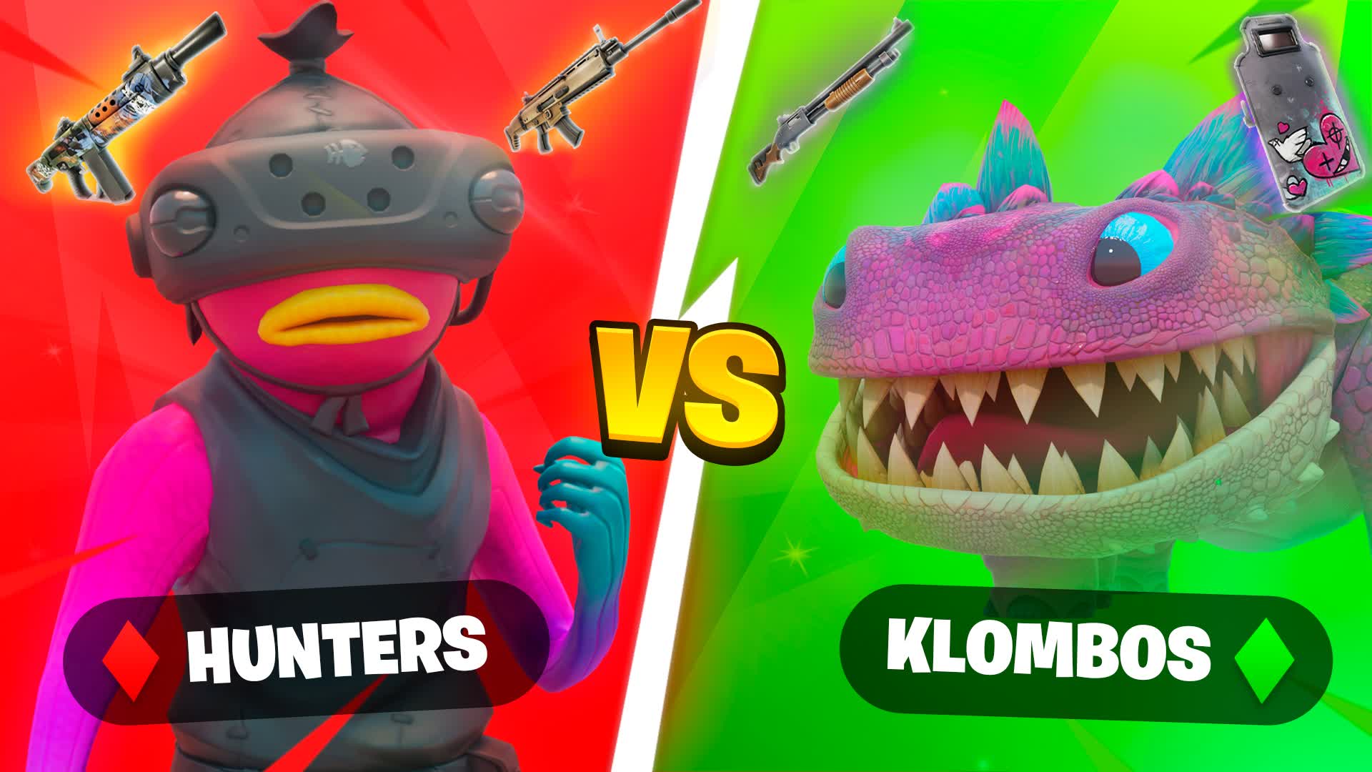 🦸♂️ HEROES 🦖 KLOMBOS VS HUNTERS 🦸♂️