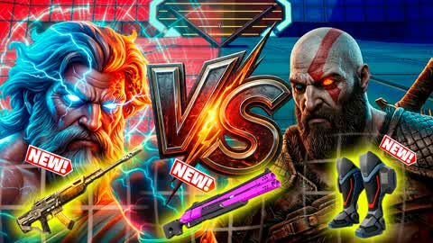 ⚡ZEUS VS KRATOS - NEW WEAPONS FFA 🔵🔴