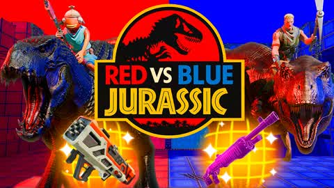RED VS BLUE JURASSIC 🔴🔵 🦖