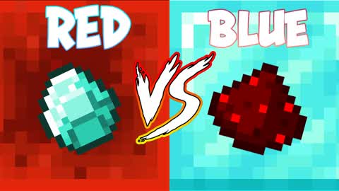 🔴RED VS BLUE💎 MINECRAFT