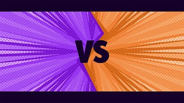 Purple vs orange