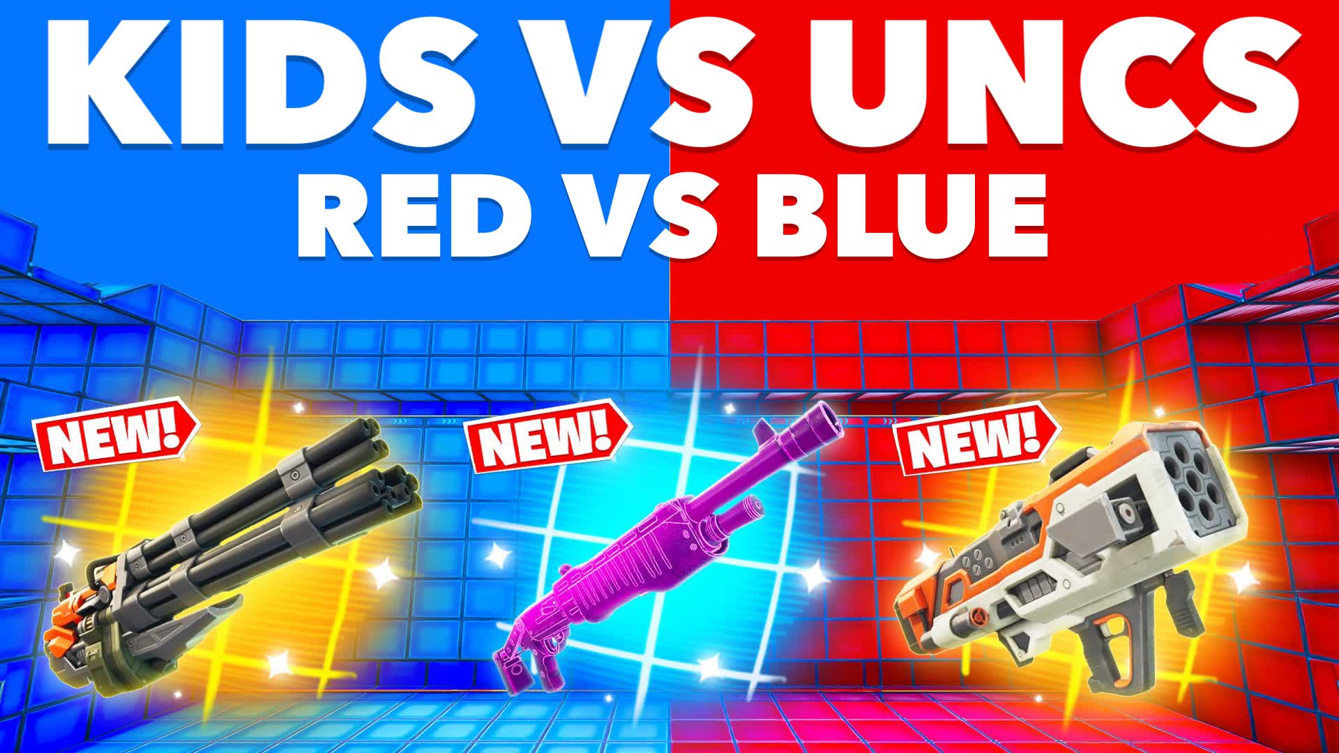 KIDS VS UNCS RED VS BLUE🔴🔵