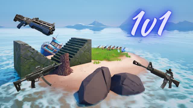 1v1 beach island