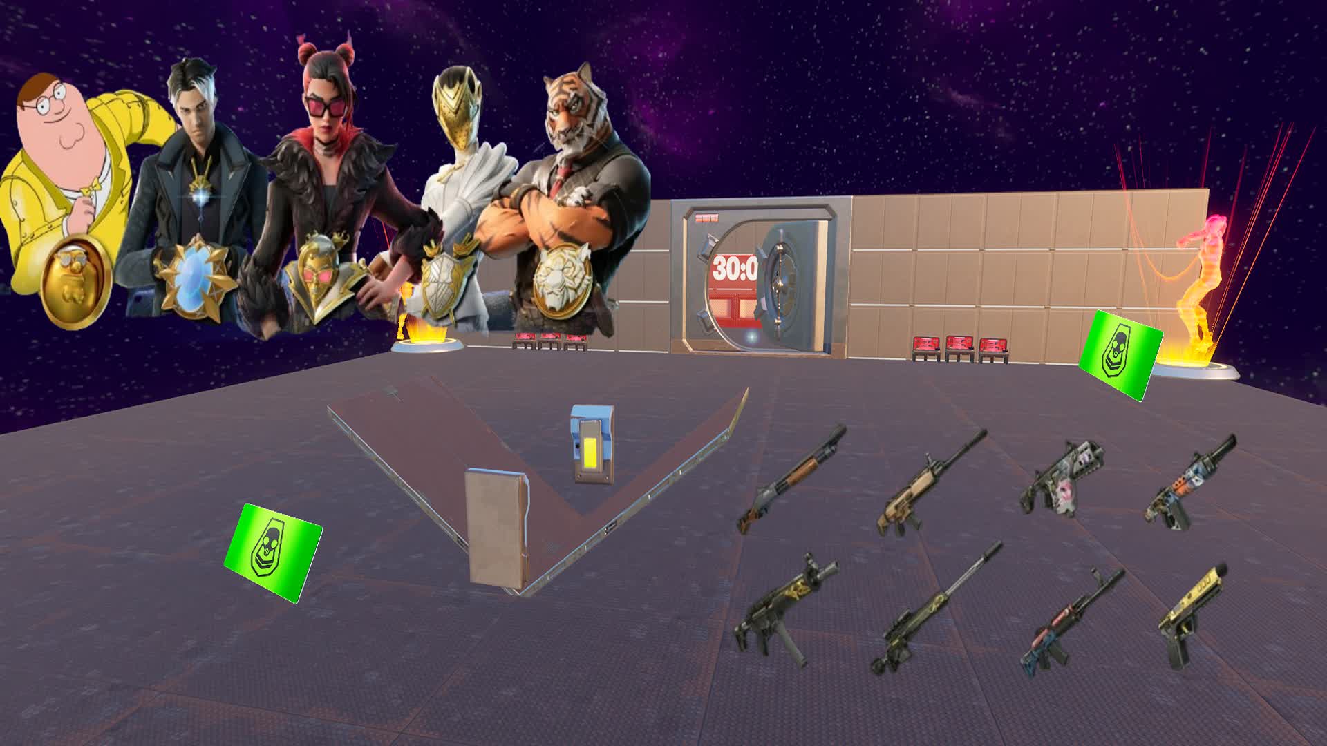 1v1 Vault Build Fight 341696572795 من ابتكار ruard Fortnite