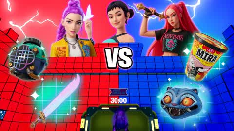 RED VS BLUE 🔴🔵 KPOP DEMONS HUNTRIX