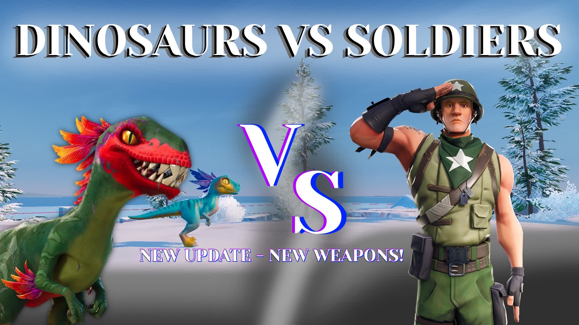恐竜 VS 兵士