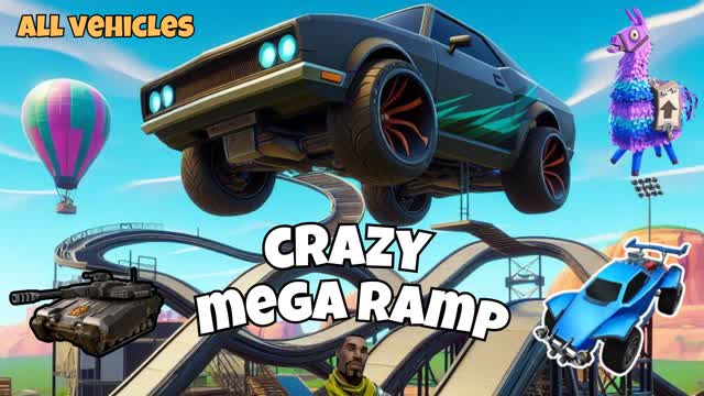 CRAZY MEGA CAR RAMP đŻ