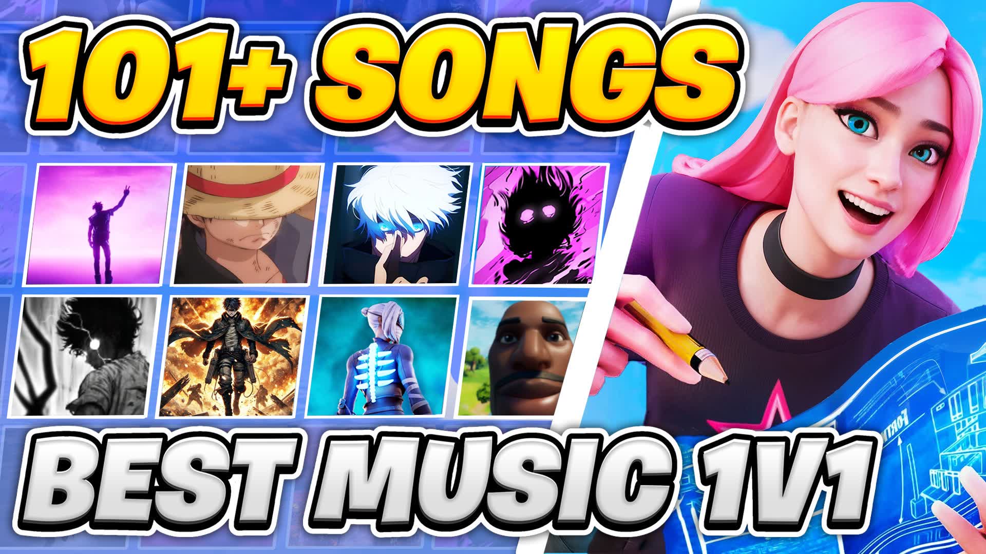 🎵 BEST MUSIC 1v1 🏆 [101+ SONGS]