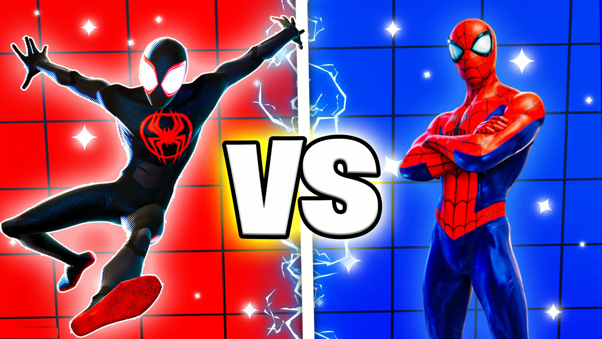 RED SPIDER VS BLACK SPIDER RVB🔴🔵B081