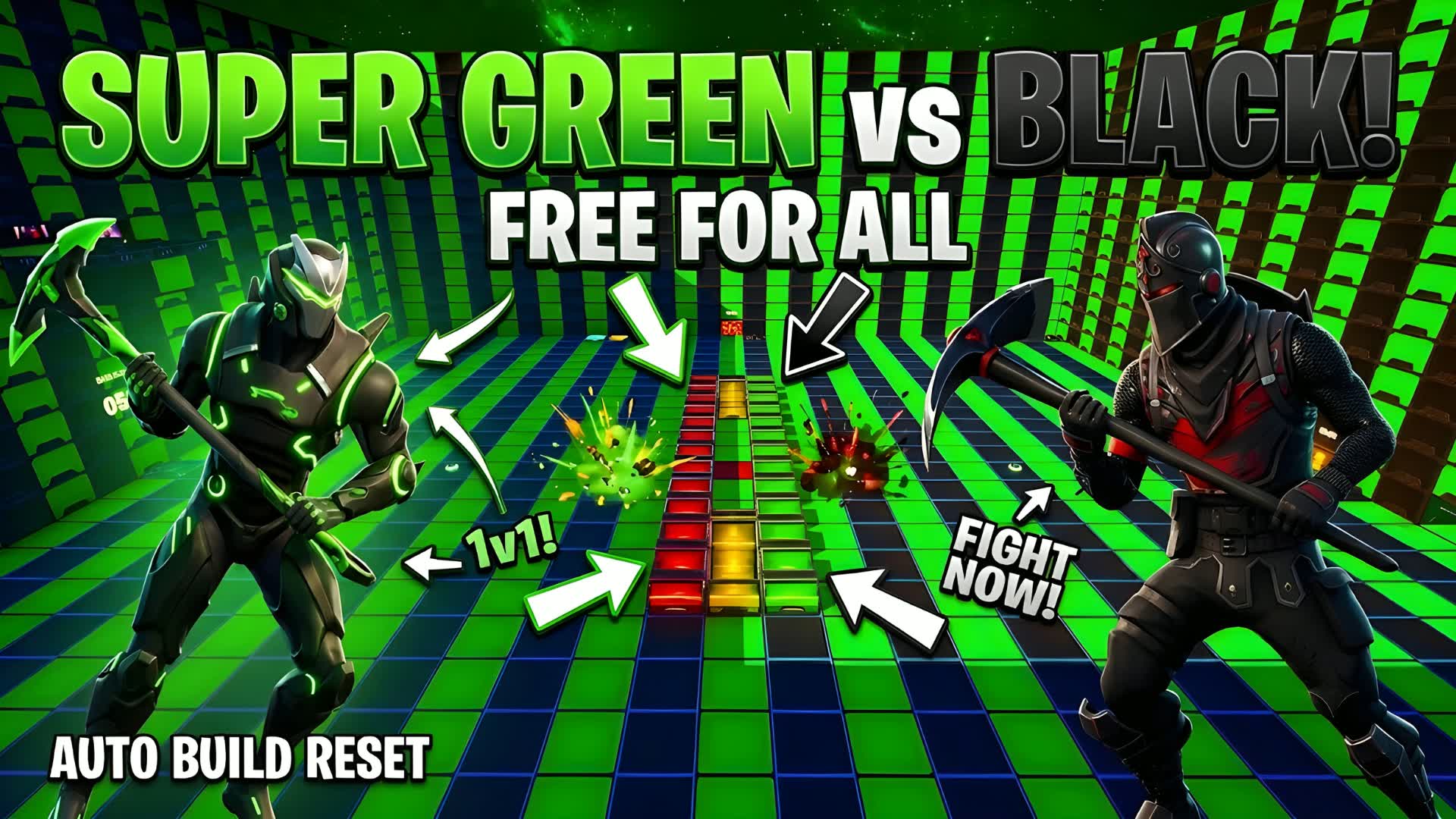 SUPER💚GREEN vs BLACK🖤