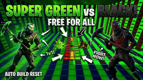 SUPER💚GREEN vs BLACK🖤
