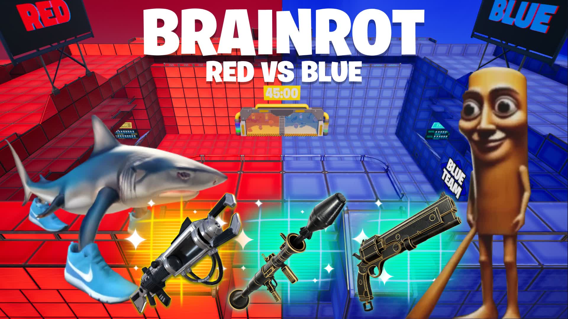 CRAZY BRAINROT🧠Red vs Blue🔴🔵