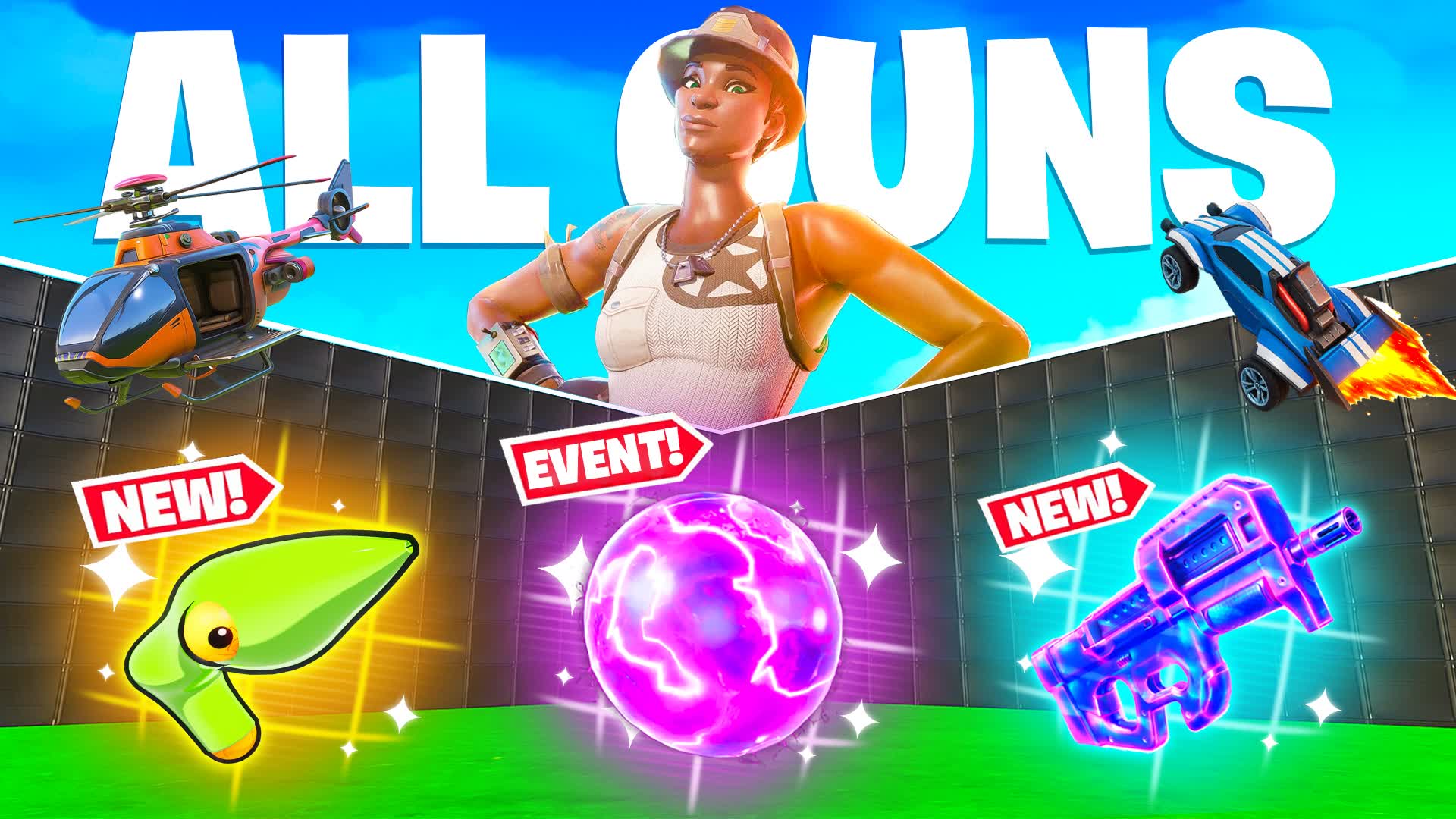 ULTIMATE 1V1 - ALL GUNS & RIDES