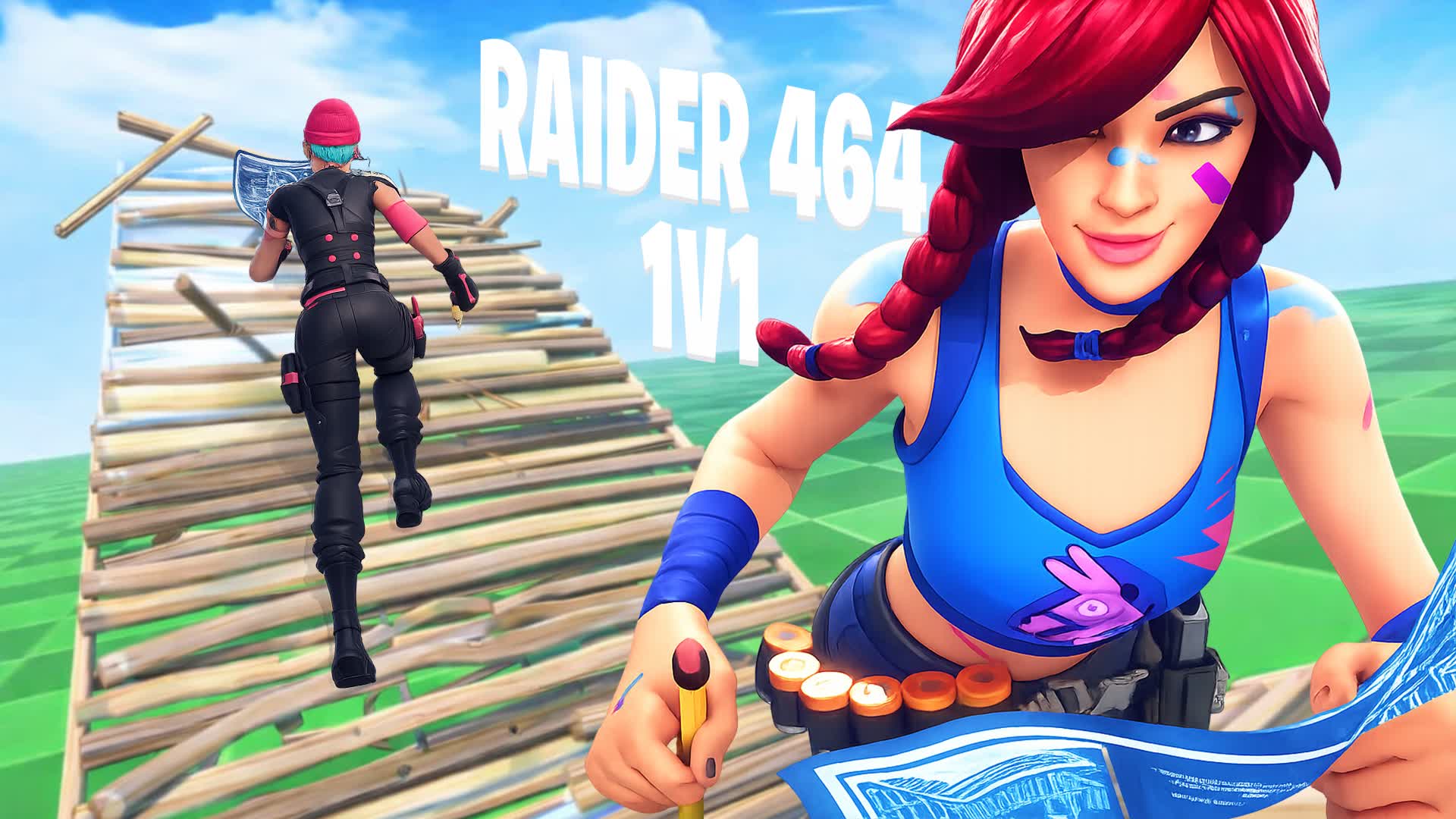 RAIDER 464 1V1 BUILD FIGHTS !