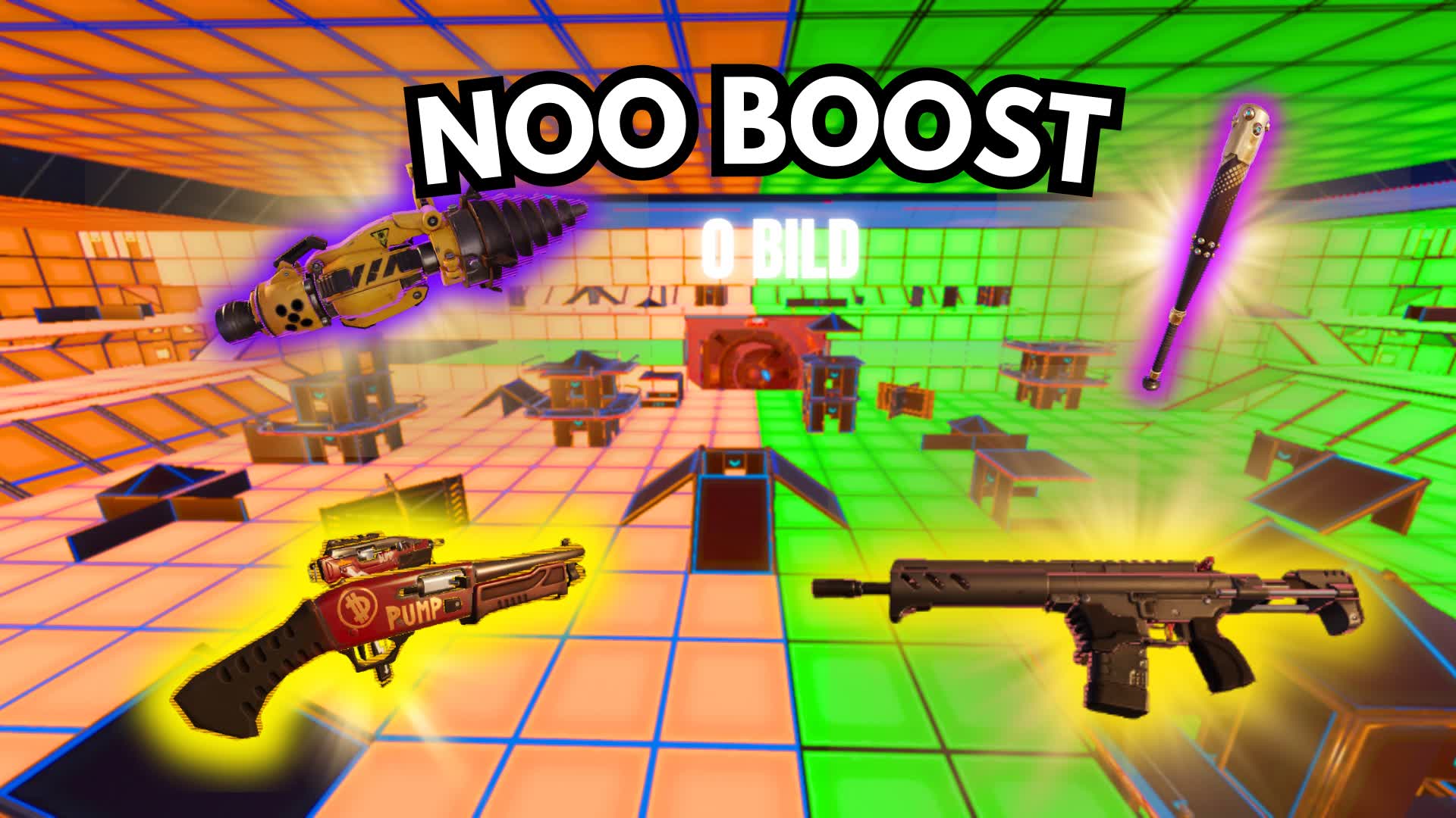 ORANGE VS GREEN 🔥Zero Build 🔥 NO BOOST
