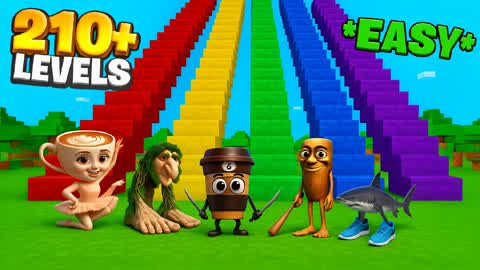 🌈EASY OBBY PARKOUR🌈210+ LEVELS