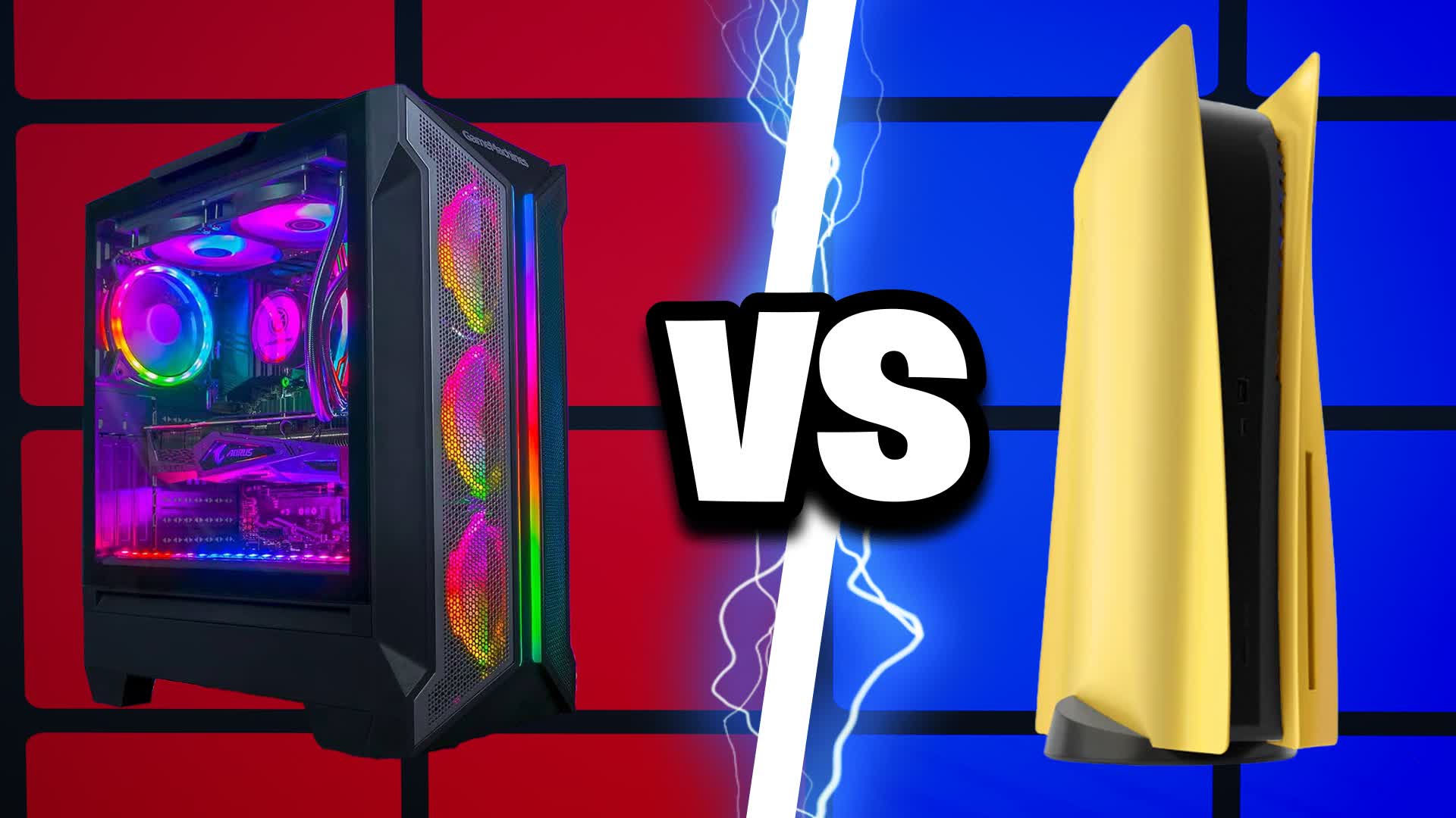 GOLD PS5 VS PC RED VS BLUE🔴🔵