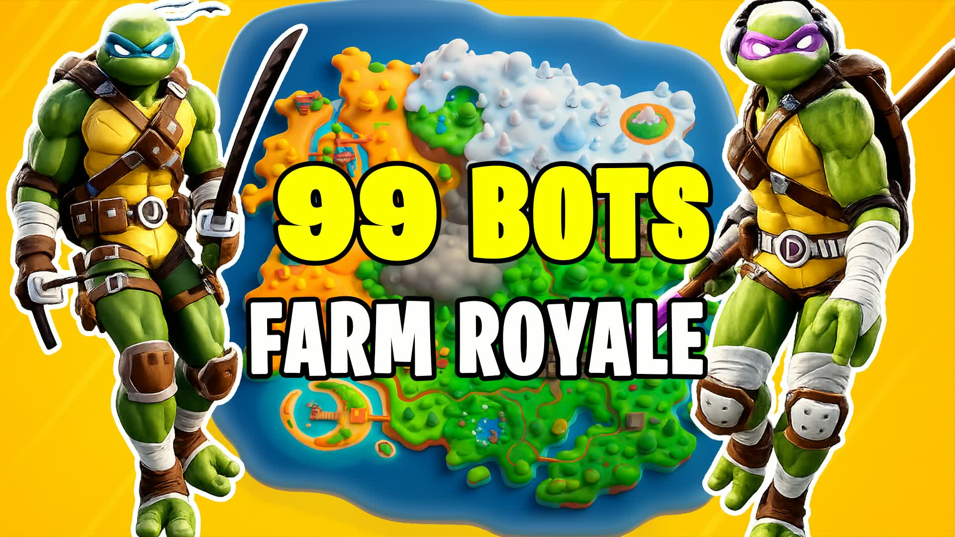 SUPER ⭐ TMNT ⭐ALL GUNS - FREE FOR ALL C1